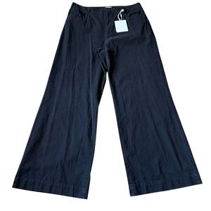 Pistola Jasmine Wide Leg Pants size 33 Black Contemporary Luxury Jeans
